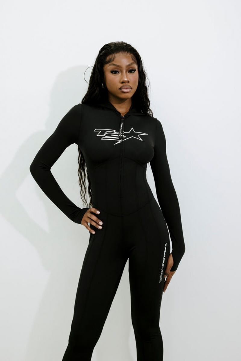 Trapstar TS Star Bodysuit Black/White | DXRQ82173