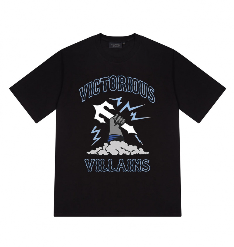 Trapstar Victorious Villains Tee Black | WYHS78246