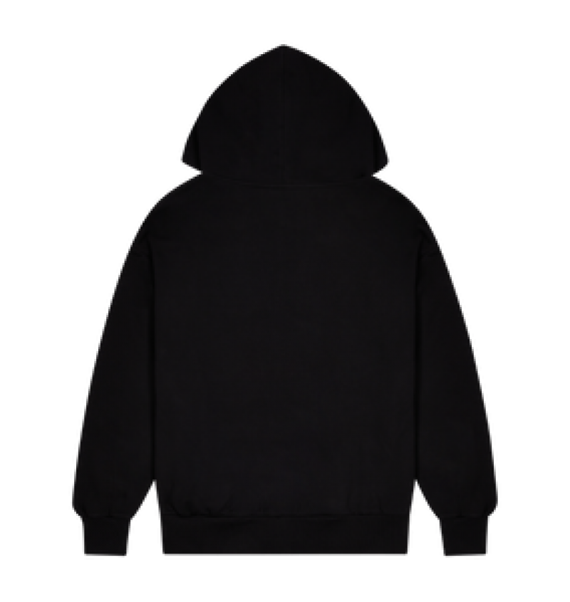 Trapstar Wildcard Chenille Hoodie Black/Teal | AEDZ39516