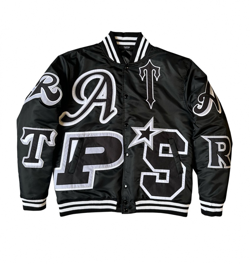 Trapstar Wildcard Varsity Jacket Blackout Edition | UZIL87354